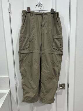 REI Co-op Sahara Women's 8 Petite Convertible Hiking Cargo Pants Khaki